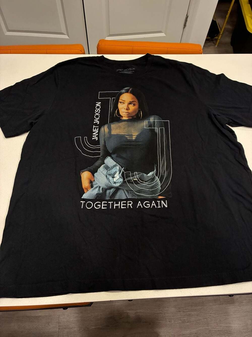 Janet Jackson Together Again Tour 2024 Black Concert T-Shirt XXXL